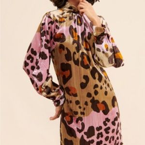 Anthropologie Velvet Mini Dress